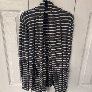 Loft petite XXS striped cardigan